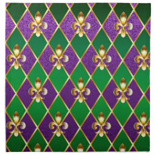Jewelry Background Mardi Gras Cloth Napkin