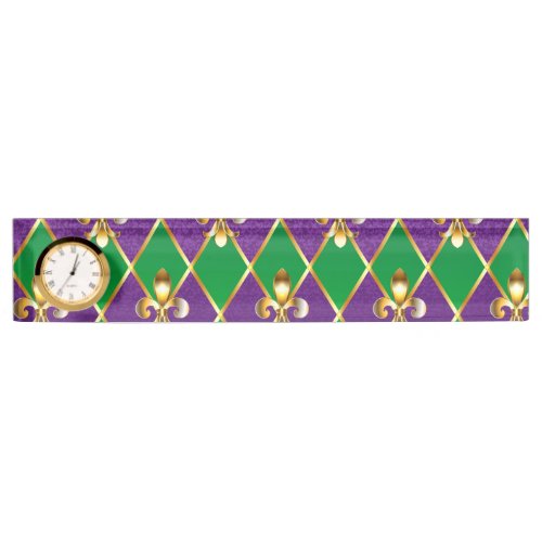 Jewelry Background Mardi Gras Desk Name Plate