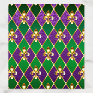 Jewelry Background Mardi Gras Envelope Liner