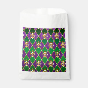 Jewelry Background Mardi Gras Favor Bag