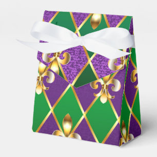 Jewelry Background Mardi Gras Favor Boxes