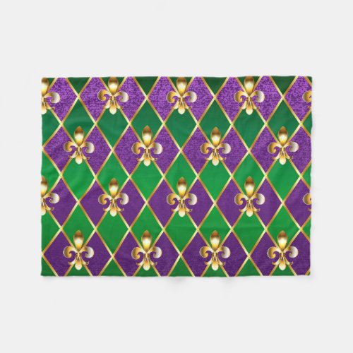 Jewelry Background Mardi Gras Fleece Blanket