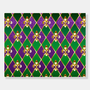 Jewelry Background Mardi Gras Foam Board