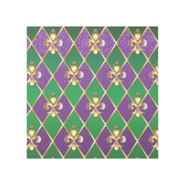 Jewelry Background Mardi Gras Gallery Wrap (Front)