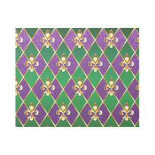 Jewelry Background Mardi Gras Gallery Wrap