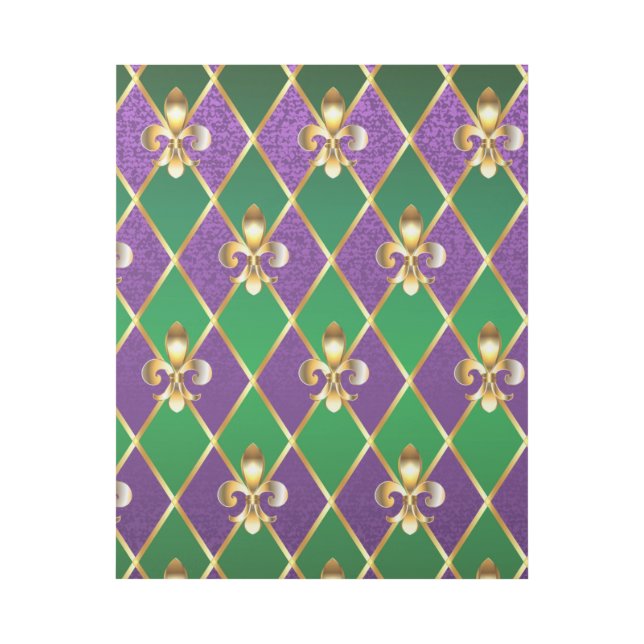 Jewelry Background Mardi Gras Gallery Wrap (Front)
