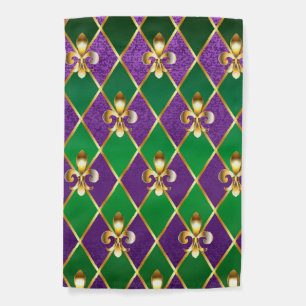 Jewelry Background Mardi Gras Garden Flag
