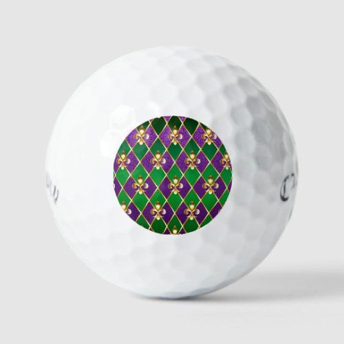 Jewelry Background Mardi Gras Golf Balls