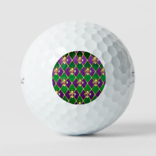 Jewelry Background Mardi Gras Golf Balls