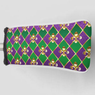 Jewelry Background Mardi Gras Golf Head Cover