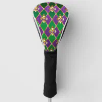 Jewelry Background Mardi Gras Golf Head Cover | Zazzle