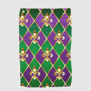 Jewelry Background Mardi Gras Golf Towel