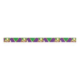 Jewelry Background Mardi Gras Grosgrain Ribbon