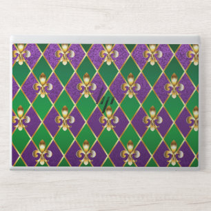 Jewelry Background Mardi Gras HP Laptop Skin