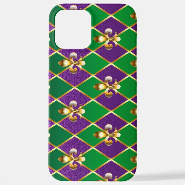 Jewelry Background Mardi Gras iPhone Case (Back)