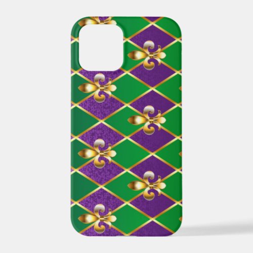 Jewelry Background Mardi Gras iPhone 12 Pro Case