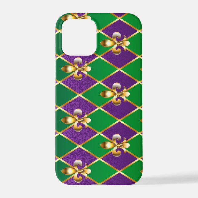 Jewelry Background Mardi Gras iPhone Case (Back)