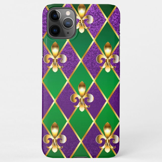 Jewelry Background Mardi Gras iPhone Case (Back)