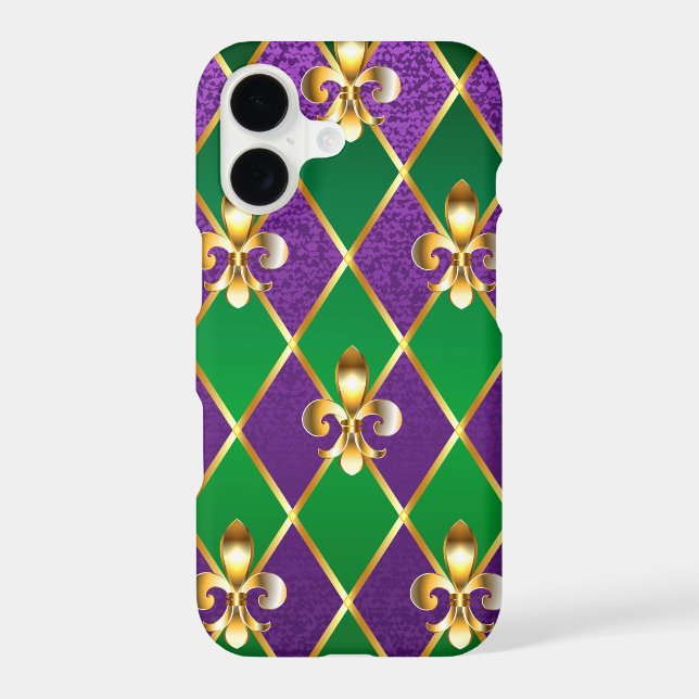 Jewelry Background Mardi Gras iPhone Case (Back)