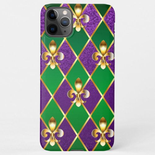 Jewelry Background Mardi Gras iPhone 11Pro Max Case