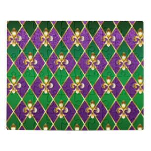 Jewelry Background Mardi Gras Jigsaw Puzzle