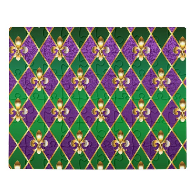 Jewelry Background Mardi Gras Jigsaw Puzzle (Puzzle Horizontal)