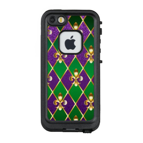 Jewelry Background Mardi Gras LifeProof FRĒ iPhone SE55s Case