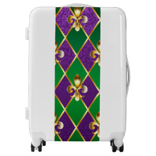 Jewelry Background Mardi Gras Luggage