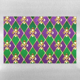 Jewelry Background Mardi Gras Magnetic Dry Erase Sheet