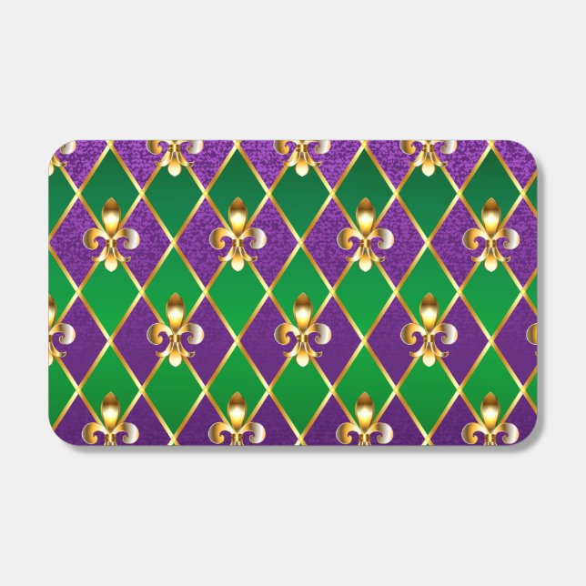 Jewelry Background Mardi Gras Matchboxes (Front)