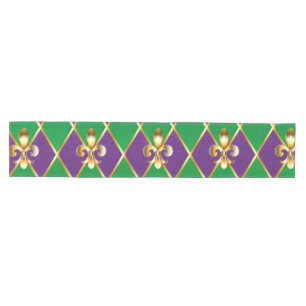 Jewelry Background Mardi Gras Medium Table Runner