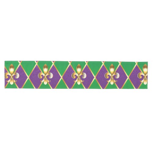 Jewelry Background Mardi Gras Medium Table Runner