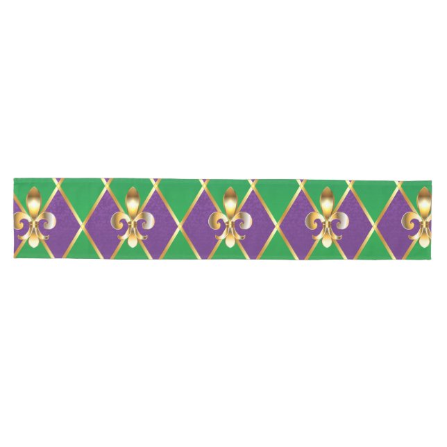Jewelry Background Mardi Gras Medium Table Runner (Horizontal)