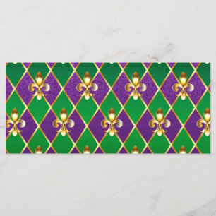 Jewelry Background Mardi Gras Menu