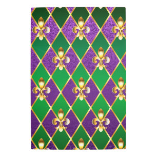 Jewelry Background Mardi Gras Metal Print