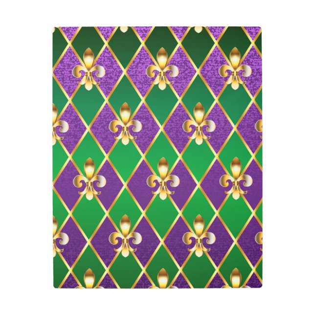 Jewelry Background Mardi Gras Metal Print (Front)