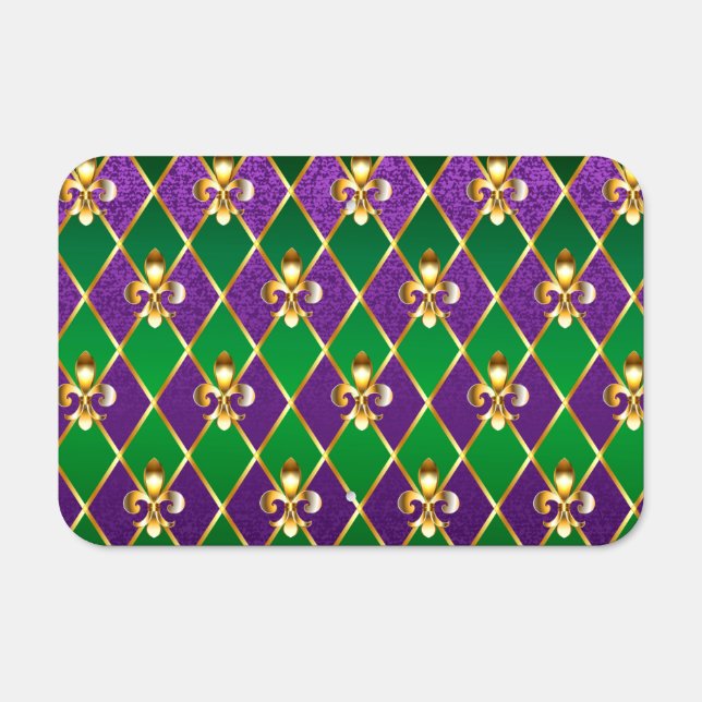 Jewelry Background Mardi Gras Metal Sign (Front)