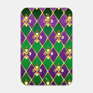 Jewelry Background Mardi Gras Metal Sign