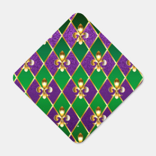 Jewelry Background Mardi Gras Metal Sign