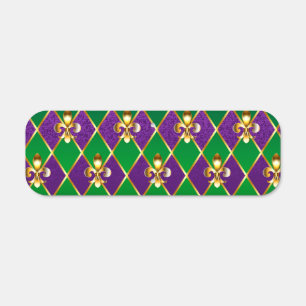 Jewelry Background Mardi Gras Metal Sign