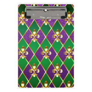 Jewelry Background Mardi Gras Mini Clipboard