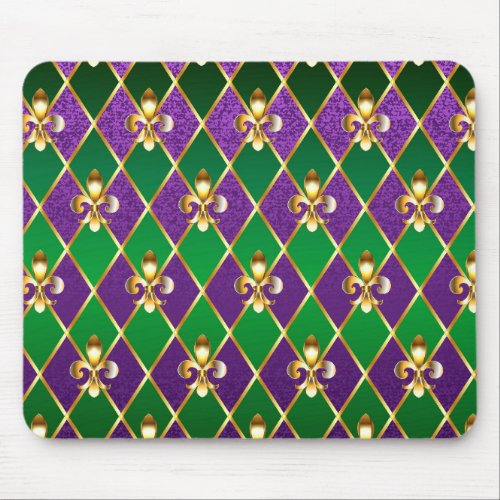 Jewelry Background Mardi Gras Mouse Pad