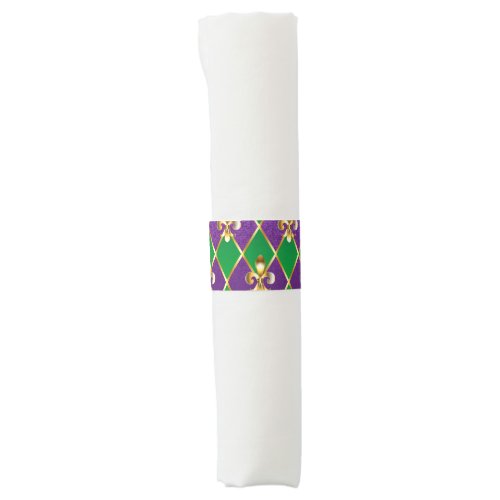 Jewelry Background Mardi Gras Napkin Bands