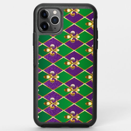 Jewelry Background Mardi Gras OtterBox Symmetry iPhone 11 Pro Max Case