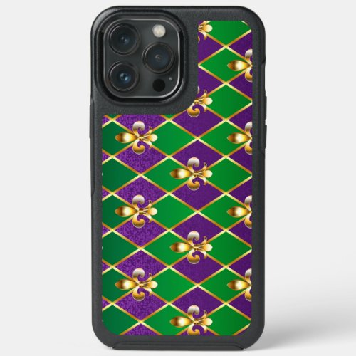 Jewelry Background Mardi Gras iPhone 13 Pro Max Case