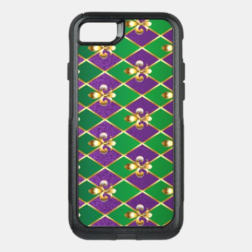 Jewelry Background Mardi Gras OtterBox Commuter iPhone SE87 Case