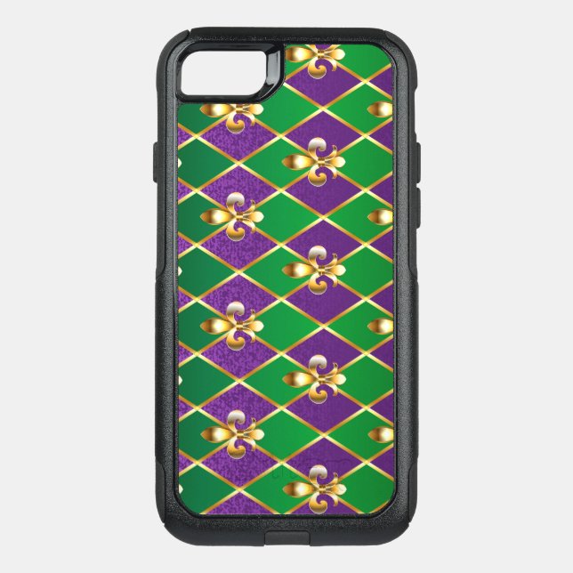 Jewelry Background Mardi Gras Otterbox iPhone Case (Back)