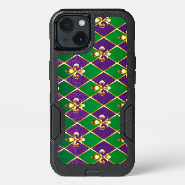 Jewelry Background Mardi Gras Otterbox iPhone Case (Back)