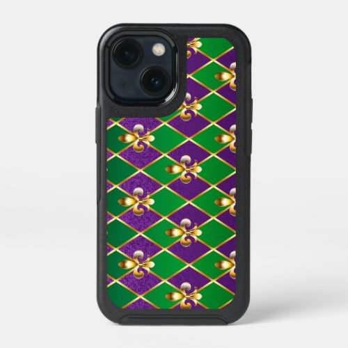 Jewelry Background Mardi Gras iPhone 13 Mini Case