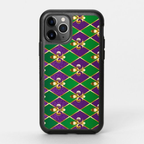 Jewelry Background Mardi Gras OtterBox Symmetry iPhone 11 Pro Case